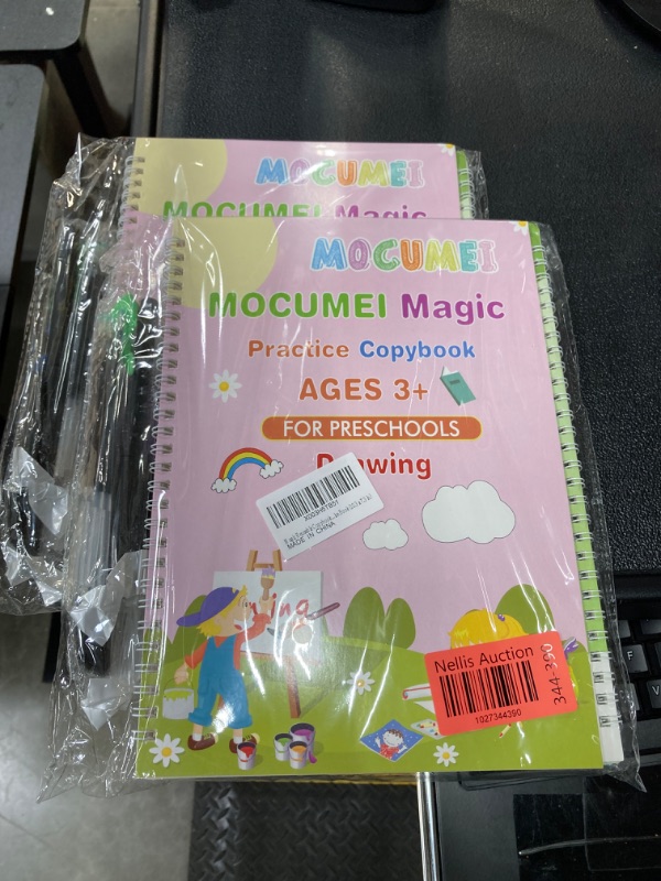 Photo 1 of MOCUMEI Magic Reusable Copybook for Kids-Practice Copybook for Age 3-5 Calligraphy Simple Hand Lettering-Reusable Writing Practice Book(10.3 x 7.3 in)
2 Pack