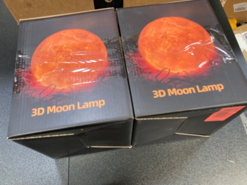 Photo 2 of 2 Pack Paint Your Own Moon Lamp Kit, Easter Arts and Crafts for Kids Age 8-12, DIY 3D Space Moon Night Light for Teens Boys Girls, Arts & Crafts Supplies Birthday Easter Basket Stuffers Gifts