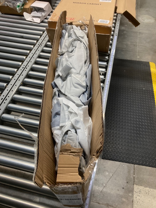 Photo 2 of ** MISSING PARTS ** Bed Rail for Toddlers, 2 Minutes Quick Assembly Foldable Rail for Queen, Full Size, Twin Size, Bed Rail with U-Shape Base, Bed Rails for King Size Bed (Grey, 78.7", 1 Side) Grey 1Side 78.7in