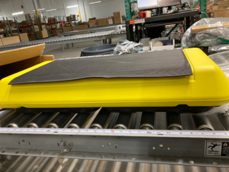 Photo 1 of 4''-6''-8''Adjustable Aerobic Stepper w/4 Risers Health Workout Step Platform for Sports & Fitness YELLOW