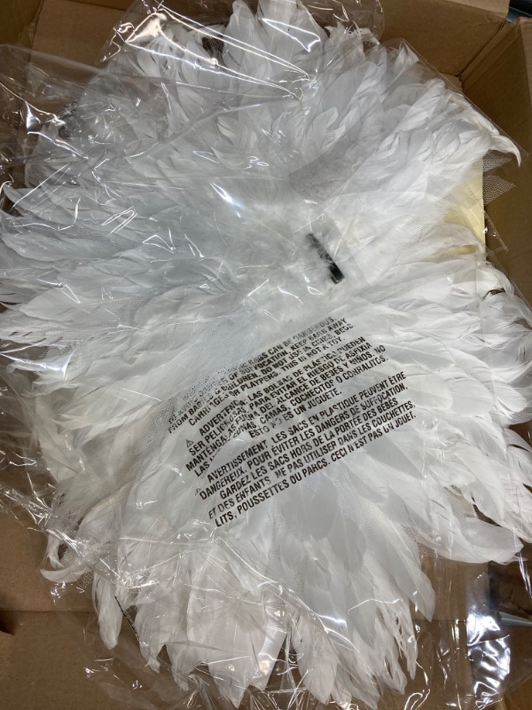 Photo 1 of White Heavenly Angel Shoulder Wings (One Size) - 1 Pc. - Stunning Design, Perfect for Halloween, Cosplay, Photoshoots & Special Events