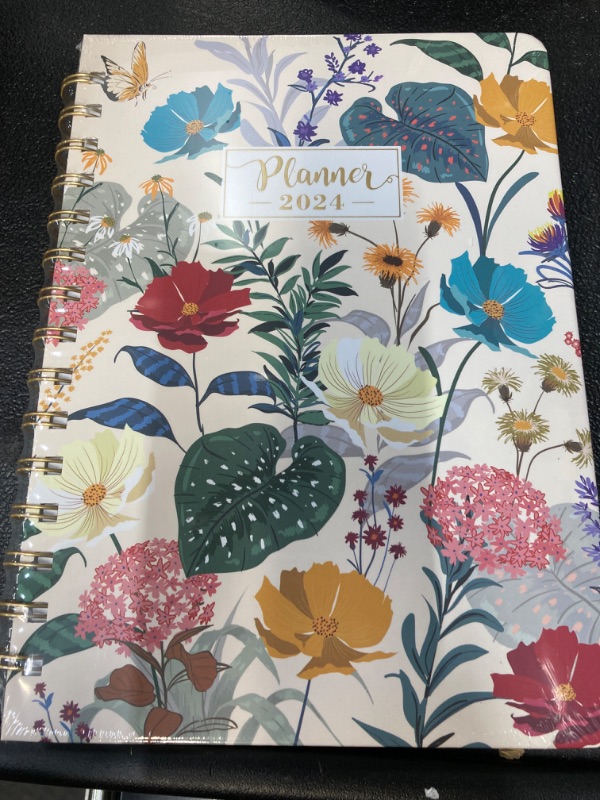 Photo 2 of 2024 Planner - 2024 Planner Weekly and Monthly from Jan. 2024 - Dec. 2024, 6.4" x 8.5", Planner 2024 with 12 Monthly Tabs, Hardcover, Thick Paper, Elastic Closure, Back Pocket, Perfect Organizer