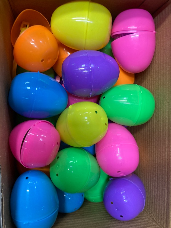 Photo 2 of 2 JOYIN 36 Pcs Prefilled Easter Eggs with Toys Inside, Easter Prefilled Plastic Eggs with 18 Kinds Popular Toys for Kids, Stuffed Eggs for Easter Egg Hunt, Easter Party Favors, Easter Egg Fillers