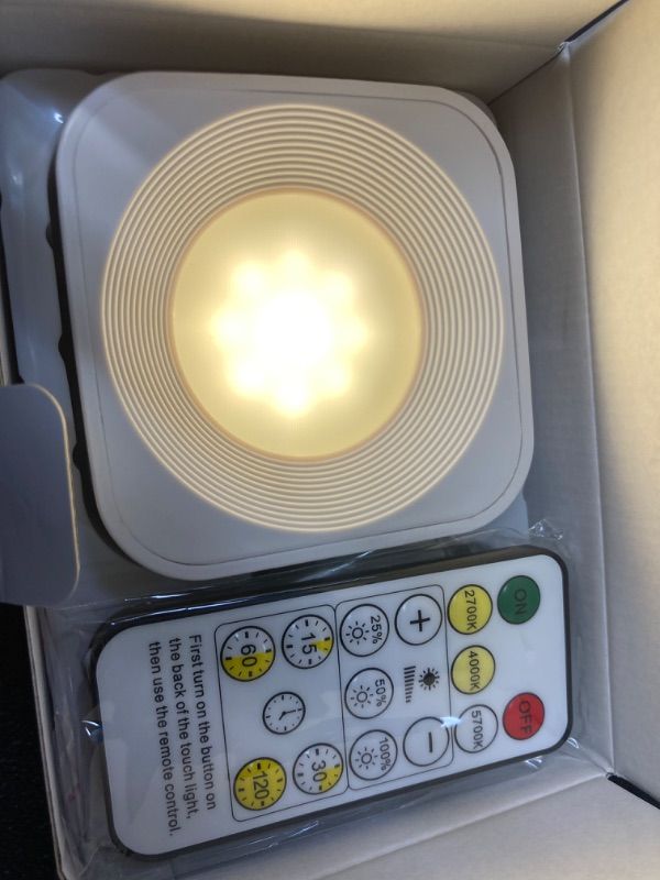 Photo 1 of Wall Lights for Bedroom Living Room, Rechargeable Battery Operated LED Wall Sconces with 3 Color Temperatures 3 Brightness Levels, Magnetic Cordless Wireless Wall Mounted Lamp