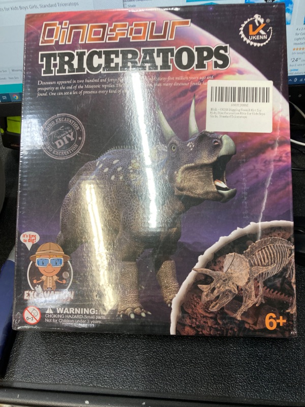 Photo 2 of 2 Digging Fossil Kit for Kids,Dino Excavation Kits for Kids Boys Girls, Standard Triceratops