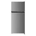 Photo 1 of 18.5 in. W, 4.5 cu. ft. 2-Door Mini Refrigerator, with Freezer in Platinum Steel
