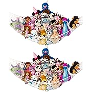 Photo 1 of Lilly's Love Stuffed Animal Net Hammock for Plushie Toys - Large 2 Pack | Corner Hanging Pet Storage for Organizing your Teddy and Stuffy Collection | Easy to Hang w/Included Anchors & Hooks (White)