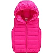 Photo 1 of Boys Girls Lightweight Hooded Vest Sleeveless Padded Jacket with Zipper Pocket