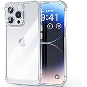 Photo 1 of Nucyky Designed for iPhone 15 Pro Case Clear Non-Yellowing Anti-Scratch Shockproof Military Grade Protective Case Slim Thin Soft TPU Bumper Phone Cover for iPhone 15 Pro Clear