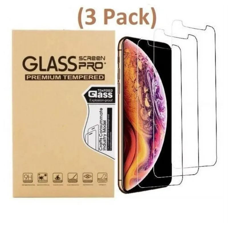 Photo 1 of 3-Pack] iPhone 13 Tempered Glass Screen Protector, Anti Scratch, Bubble Free 