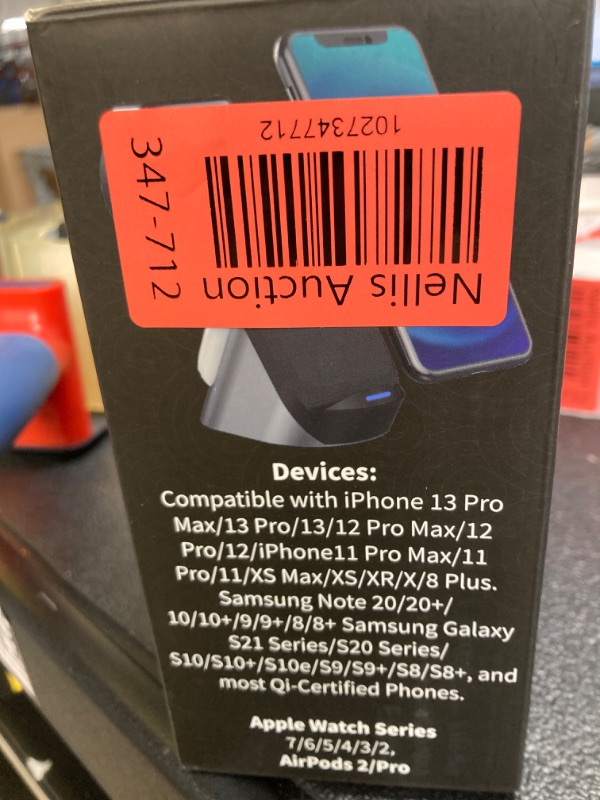 Photo 5 of Top Tier 3 in 1 Wireless Charging Station Apple & Samsung, iPhone Apple Watch Airpods Phone Charger and Qi Certified Devices