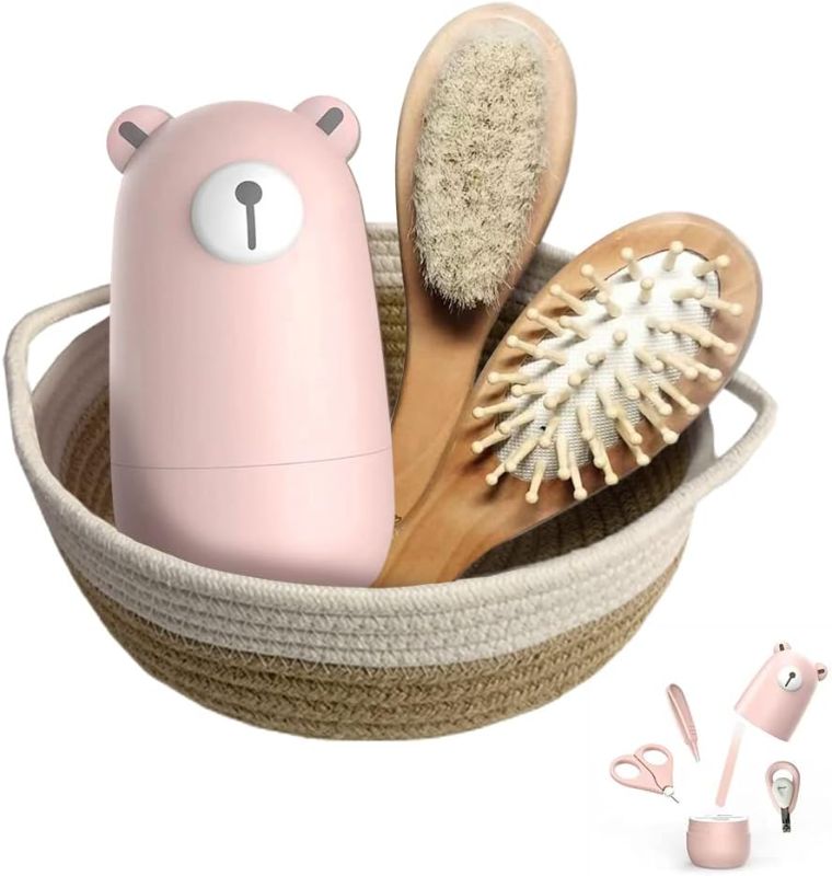 Photo 1 of Baby Nail Clipper Set for Newborn,Infant Grooming Gift for New Parents (Light Pink)