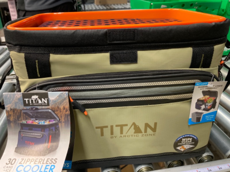 Photo 2 of Arctic Zone Titan Deep Freeze Zipperless Hardbody Coolers - Sizes: 9, 16, 30 and 48 Can - Colors: Navy, Moss, Process Blue, Pine, Citrus, Gray, Blue Lagoon Moss 30 Can