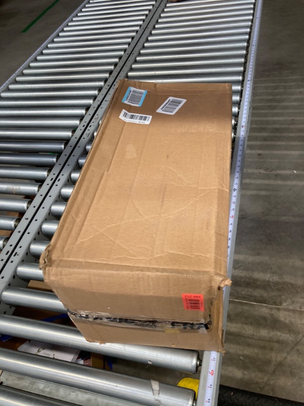 Photo 1 of The HC Companies 24 Inch Venetian Rectangular Window Planter Box - Lightweight Plastic Indoor Outdoor Plant Pot with Drainage for Windowsill, Herbs, Flowers, Warm Gray 24" Warm Gray