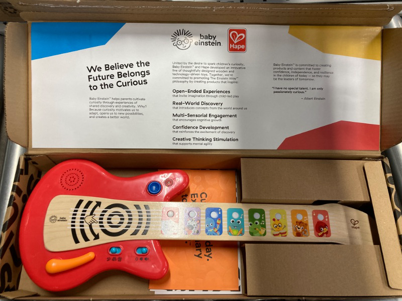 Photo 2 of Baby Einstein Together in Tune Guitar? Safe Wireless Wooden Musical Toddler Toy, Magic Touch Collection, Age 6 Months+ Connected Guitar