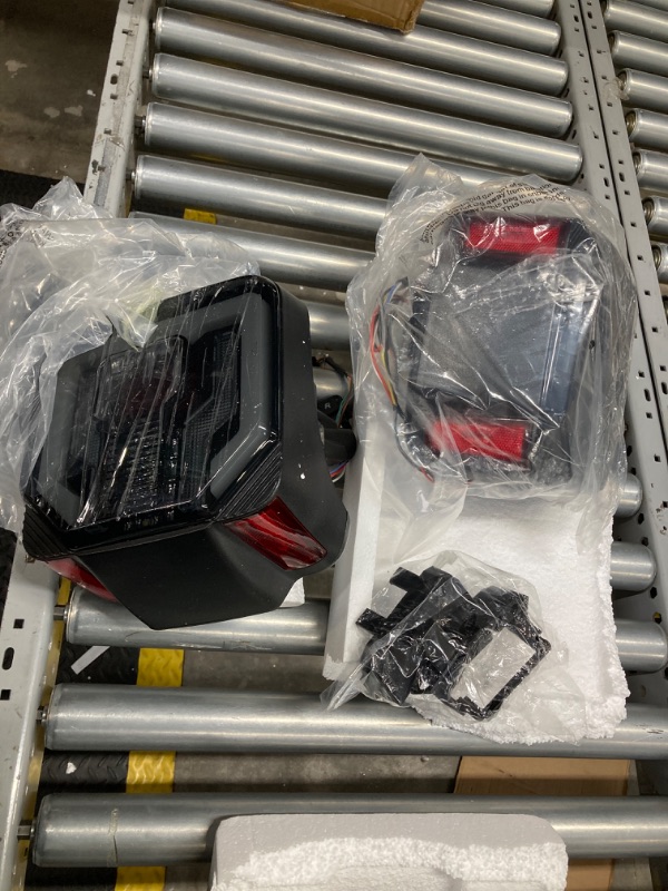 Photo 1 of WOLFSTORM LED Tail Lights Fit for 2018 2019 2020 2021 2022 2023 Jeep Wrangler JL,Sequential Turn Lights Design, 2018-2023 Jeep Wrangler JL LED Tail Light Assembly,1 Pair(Smoked Lens) Smoke Lens