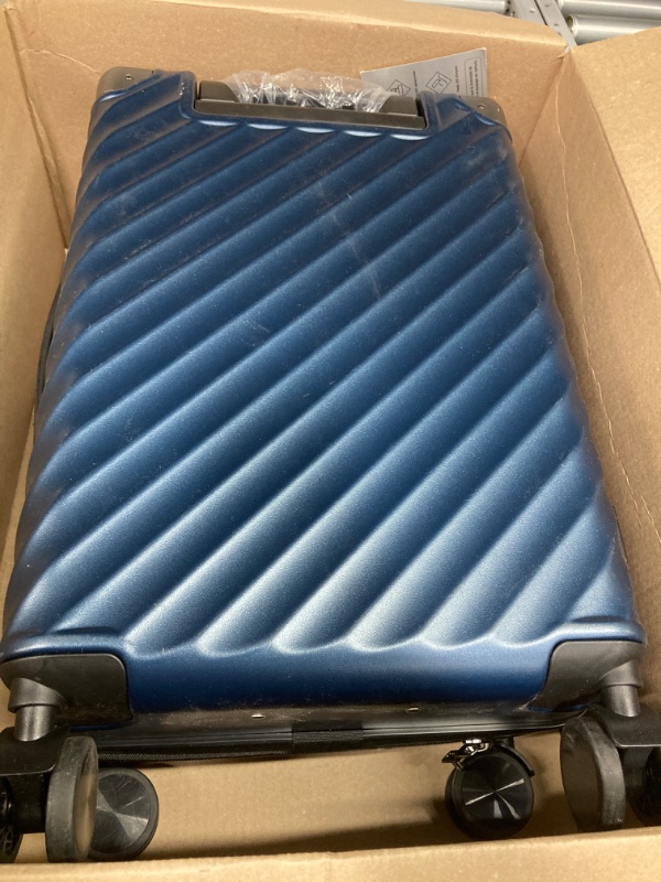 Photo 1 of 
LUGGEX Carry On Luggage 22x14x9 Airline Approved - 35L Polycarbonate Expandable Hard Shell Suitcase with Spinner Wheels (Navy, 20 Inch)
