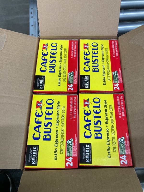 Photo 1 of Cafe Bustelo Espresso Style K-Cup for Keurig Brewers, 96 Count Espresso 96 Count (Pack of 4)