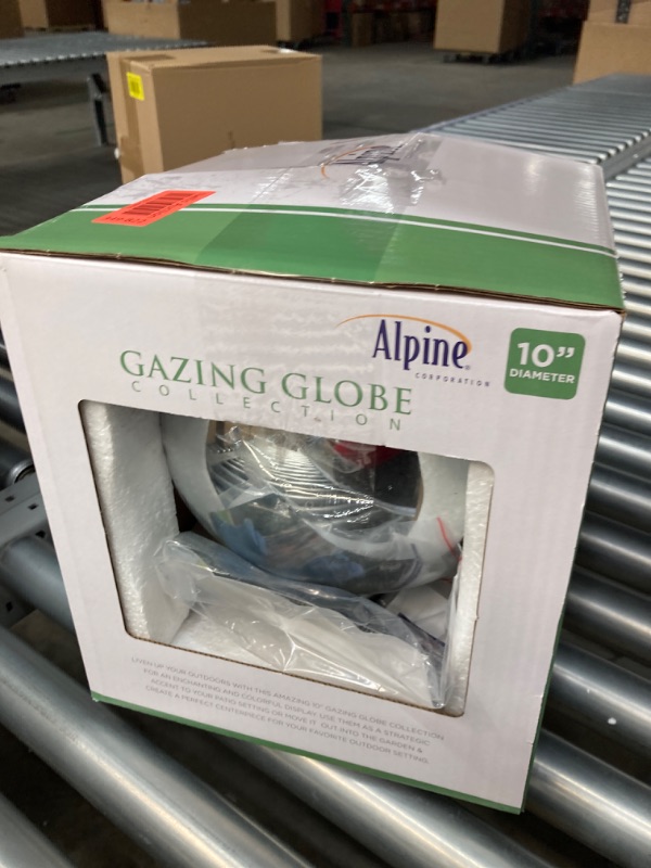 Photo 3 of ***(MINOR SCRATCHES)***
Alpine Corporation GLB292BL Gazing Globe, 10"L x 10"W x 12"H, Blue 10"L x 10"W x 12"H silver