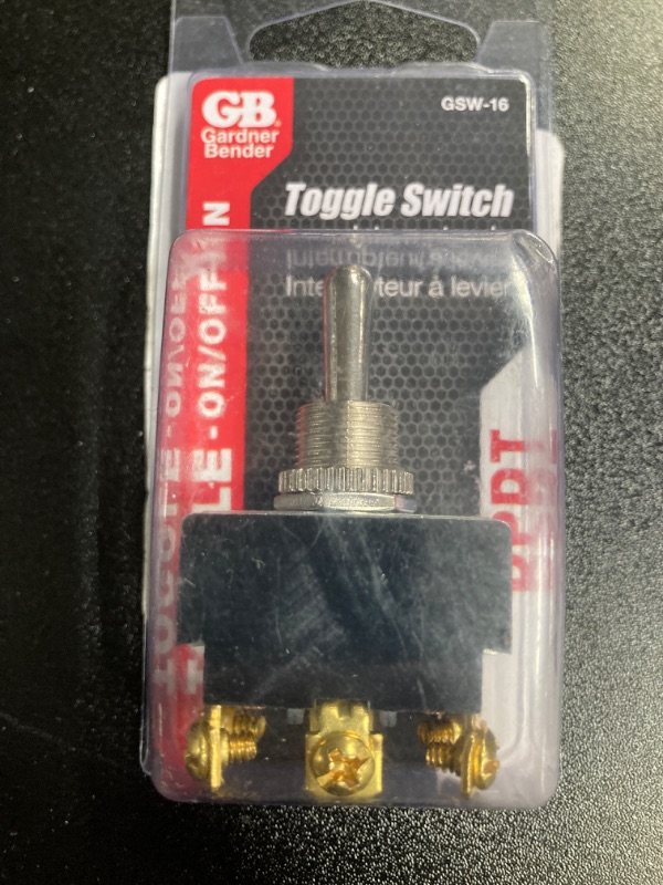 Photo 3 of Gardner Bender
20 Amp Double-Pole Toggle Switch (1-Pack)

On/off circuitry for simple control
Perfect for industrial equipment or emergency lighting
Use 1/2 in. mounting hole when mounting switch