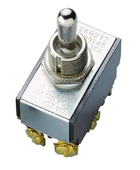 Photo 1 of Gardner Bender
20 Amp Double-Pole Toggle Switch (1-Pack)

On/off circuitry for simple control
Perfect for industrial equipment or emergency lighting
Use 1/2 in. mounting hole when mounting switch