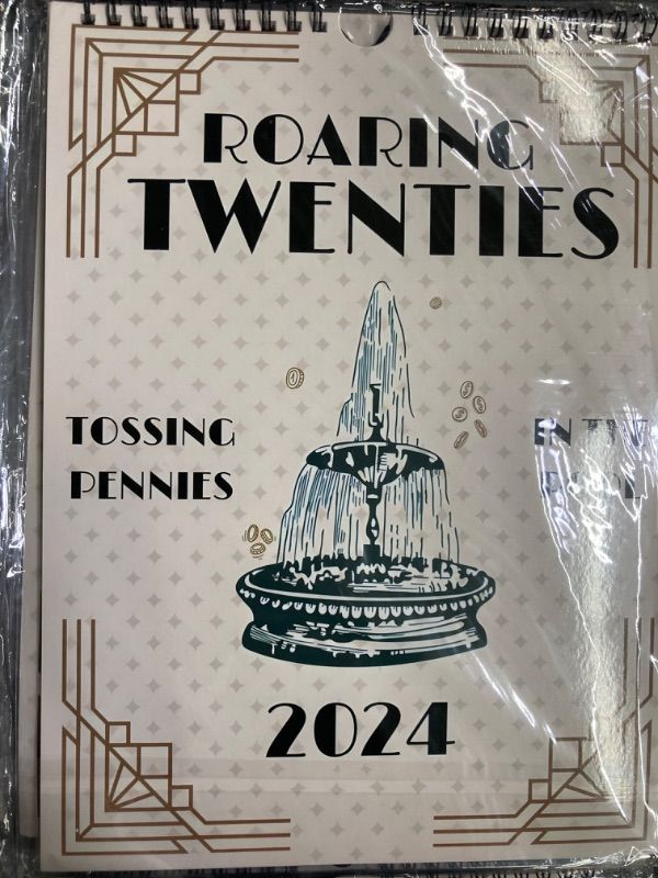 Photo 1 of (6 PACK) 2024 Roaring Twenties Calendar Wall Calendar, 2024 Lyric Calendar TS Roaring Twenties Taylor Calendar, 2024 TS Lyrics Calendar, 12 Monthly Calendar Planner, Music Lover Gifts,(Aimeryup-1220)