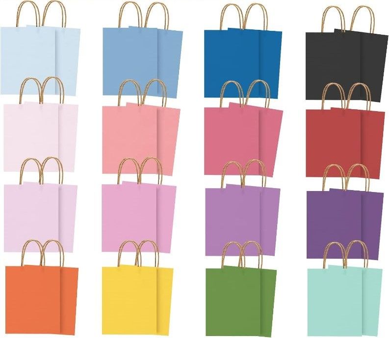 Photo 1 of (50 PACK) Multicolored Small Gift Bags
colors may vary