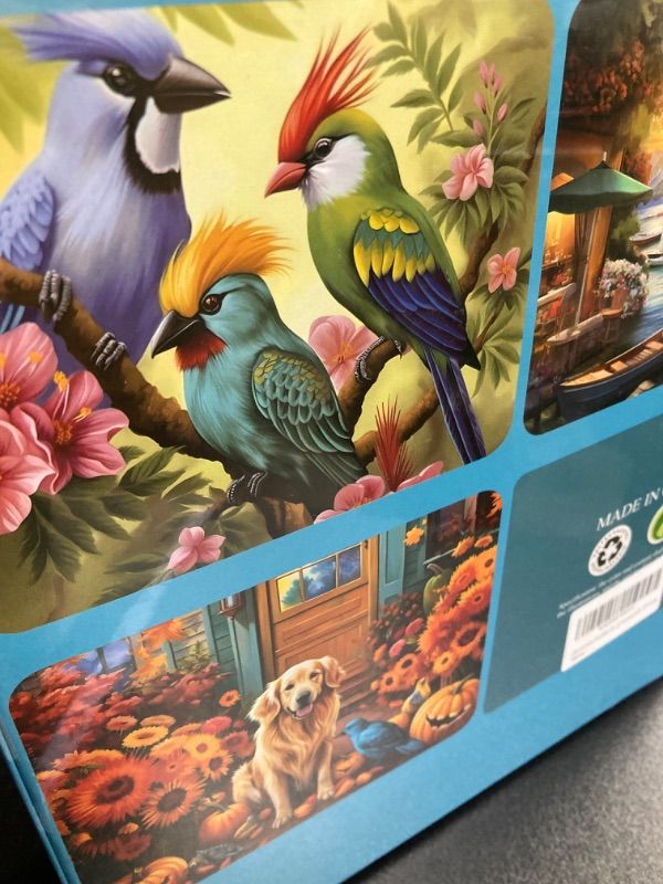 Photo 3 of Dementia Puzzles for Elderly Large Piece Puzzle for Seniors 48 Piece Jigsaw Puzzle Dog Bird Dementia Alzheimer's Products Activities for Seniors Easy Adult Puzzle Memory Game Nursing Home Gift 19*15IN 48 Large Piece Puzzle