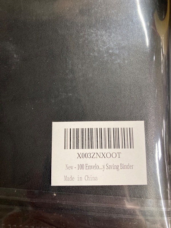 Photo 3 of (2 PACK) 100 Envelopes Money Saving Challenge, 2023 PU Leather 100 Envelope Challenge Binder, Easy and Funny Way to Save $5,050 Budget Planner, 100-Day Envelope Challenge Kit Money Saving Binder Leather-black