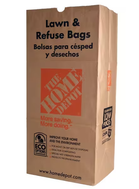 Photo 1 of 30 Gal. Paper Lawn and Leaf Bags - 40 Count