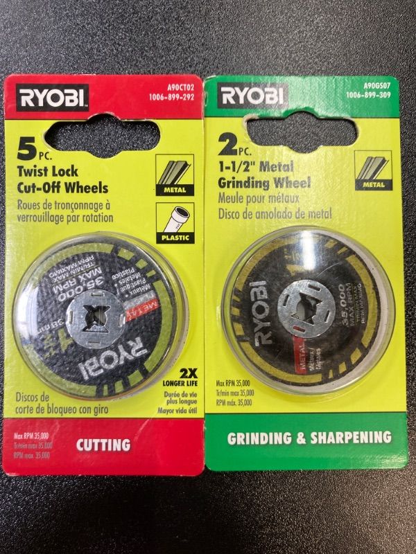 Photo 1 of (RYOBI GRINDER WHEEL BUNDLE)