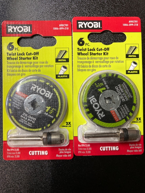 Photo 1 of (RYOBI GRINDING WHEEL BUNDLE)