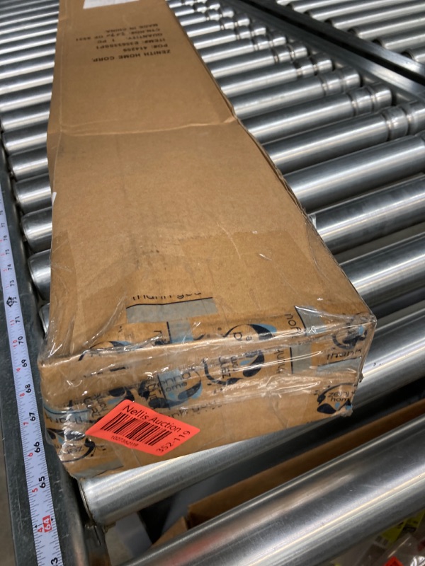 Photo 1 of Zenna Home NeverRust Rustproof Aluminum Tension Mount Curved Shower Rod, Chrome, 50"-72" Tension Curved Shower Rod Chrome