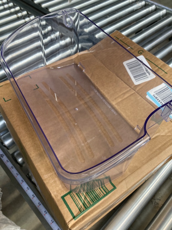 Photo 1 of 240356402 Clear Refrigerator Door Bin Side Shelf Compatible with Frigidaire Kenmore Electrolux Refrigerator Top shelf - Replaces AP2549958 PS430122 240430312 240356416 240356407-Pack of 1