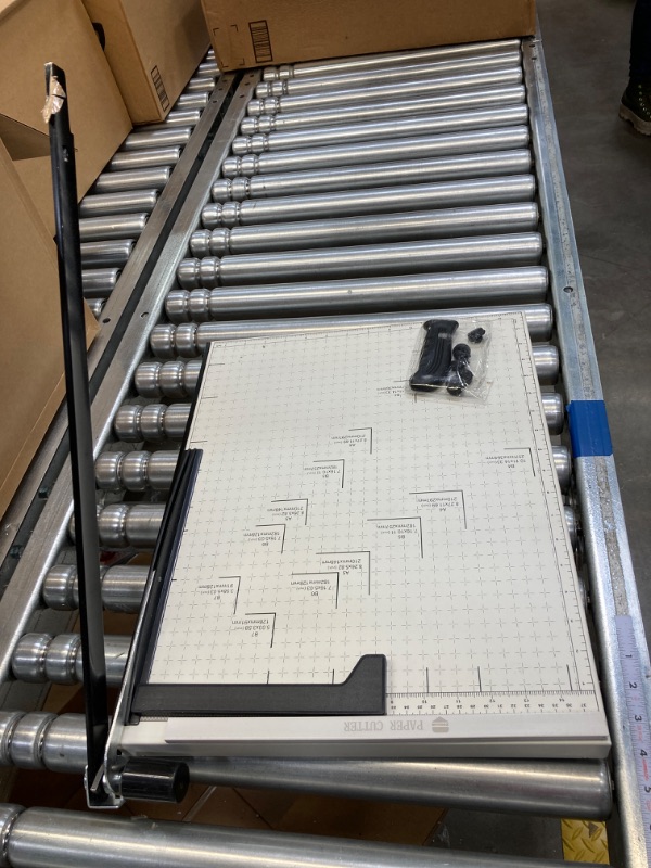 Photo 1 of Paper Cutter A3 Stack Paper Trimmer Guillotine 18” Cutting Length with Guard Rail Safety Blade Lock ZEQUAN, 10-Sheet Capacity, Commercial Grade Guillotine Paper Slicer Cutter for Office Home School 18Inch