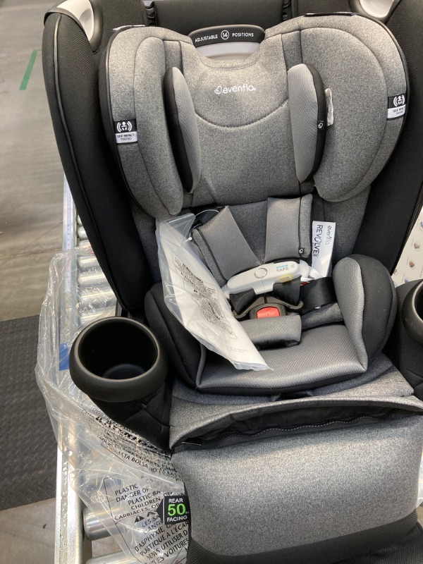 Photo 1 of Evenflo Gold Revolve360 Extend All-in-One Rotational Car Seat with SensorSafe (Moonstone Gray) Gold Revolve Extend Sensorsafe Moonstone Gray