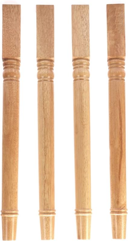 Photo 1 of 28 inch Furniture Legs 4 Pack Turned Farmhouse Table Legs Set DIY Wood Legs Round Farmhous Legs Replacement Coffee Table Bench Dining Legs Varnish Coated