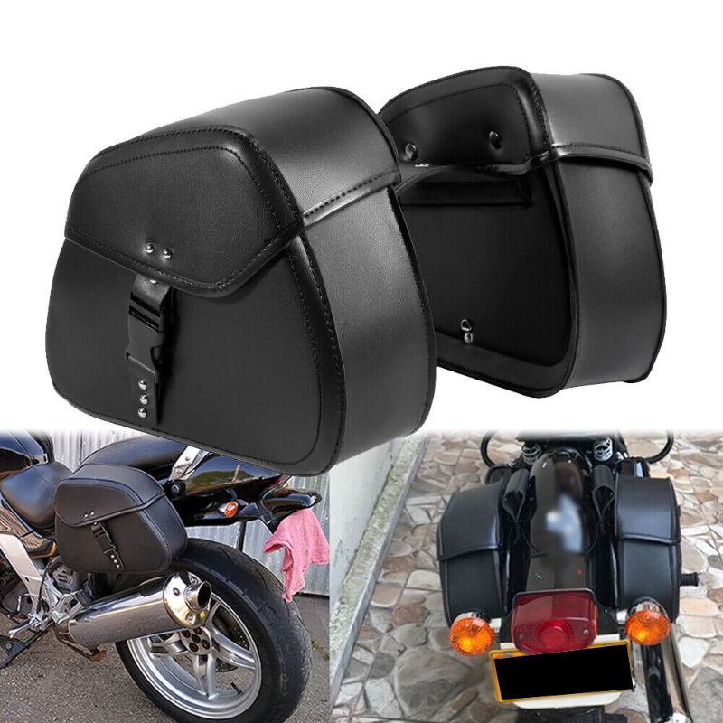 Photo 1 of Black Side Saddle Bags For Harley Touring Electra Street Road Glide King