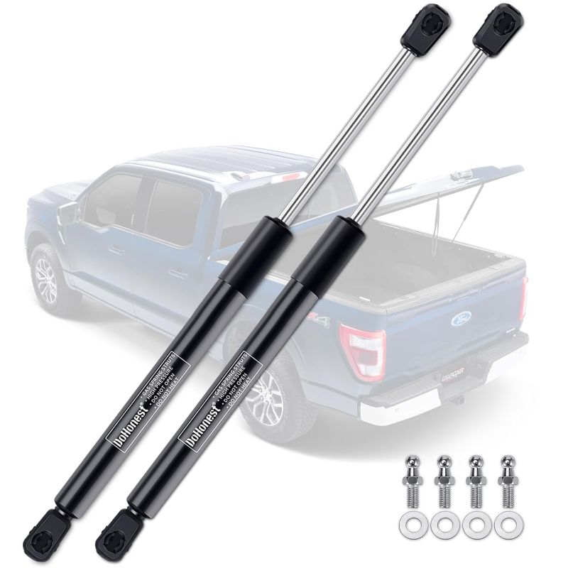 Photo 1 of Gas Struts Shocks Heavy Lid: 20 inch 100 lb/445N C16-08054 Easy to Install Strong Gas Spring Props Lift Supports Tonneau Cover RV Bed Camper Shell Truck Cover Storage Box 2 Pcs - DoHonest S7