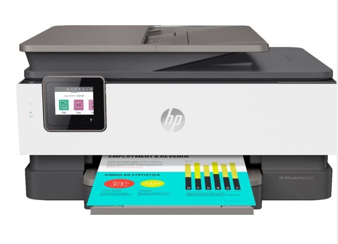 Photo 1 of HP - OfficeJet Pro 8035e Wireless All-In-One Inkjet Printer