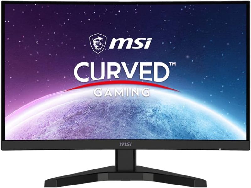 Photo 1 of MSI G245CV, 24" Curved Gaming Monitor, 1920 x 1080 (FHD), VA, 1 ms, 100 Hz, FreeSync Premium, HDMI, DP Port, Tilt