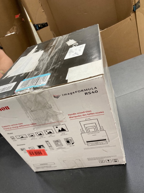 Photo 1 of Canon imageFORMULA RS40 Photo and Document Scanner, with Auto Document Feeder | Windows and Mac | Scans Photos - Vibrant Color - USB Interface - 1200 DPI - High Speed - Easy Setup