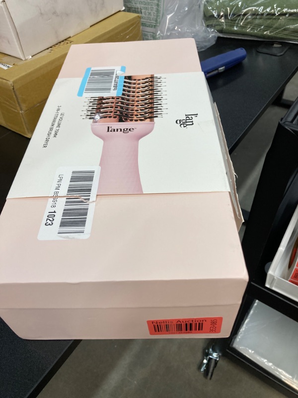 Photo 2 of L'ANGE HAIR Le Volume 2-in-1 Titanium Blow Dryer Brush | Hot Air Brush in One with Oval Barrel | Hair Styler for Smooth, Frizz-Free Results for All Hair Types (Blush - 75 mm) (Blush - 75mm)