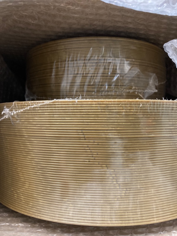 Photo 1 of 102 PCS Brown Gold Plastic Plates, Lace Design Disposable Plates, BPA Free Plates Includes: 51 Dinner Plates 10.25 Inch and 51 Salad / Dessert Plates 7.5Inch for Wedding and Party