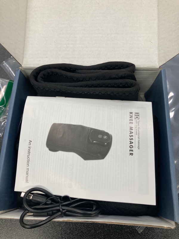 Photo 1 of Heating Knee Massager, Knee Shoulder Elbow 3-in-1 Heating Vibration Massager, Upgraded 3.0 Portable Wireless Hot Compress Massager, Relieve Joint Pain And Pressure, Suitable For Office, Study Black