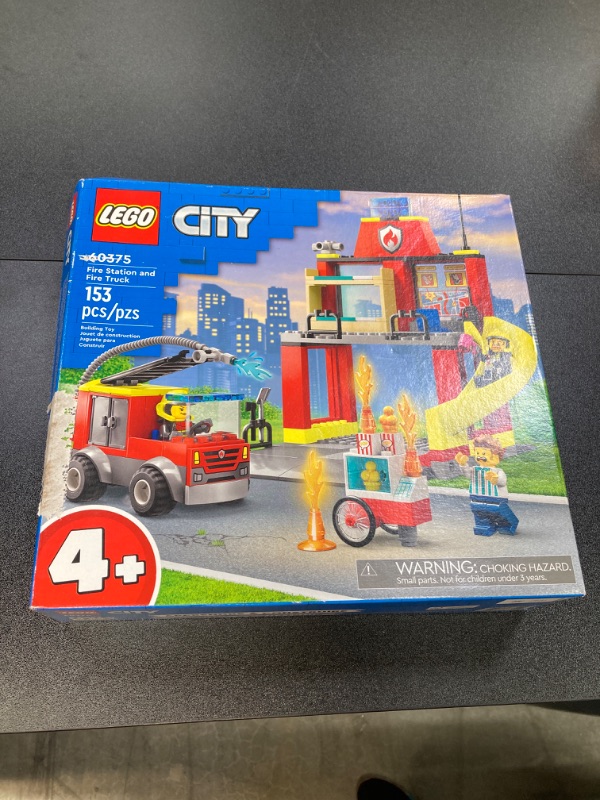 Photo 2 of LEGO City Fire Station and Fire Engine 60375, Pretend Play Fire Station with Firefighter Minifigures, Educational Vehicle Toys for Kids Boys Girls Age 4+