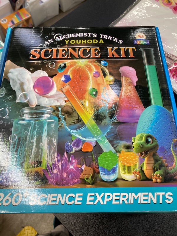 Photo 2 of 260+ Science Experiments - Over 120 pcs Science Kits for Kids Age 5-7-9-12, Boys Girls Pre School Chemistry Set & STEM Learning Educational Toys, Birthday Gifts Christmas Stocking Stuffers for Kids