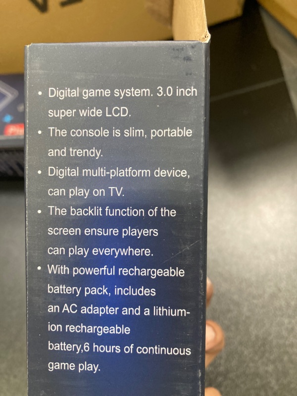 Photo 5 of 2 PACK BUNDLE//NO RETURNS AS IS//Trovono Retro Handheld Game Console, Portable Retro Video Game Console with 500 Classical FC Games, 3.0-Inch Screen 1020mAh Rechargeable Battery Support for Connecting TV and Two Players(Red) Red-500 Games