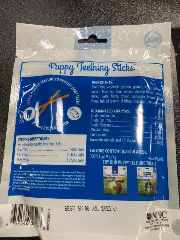 Photo 13 of 6 PACK BUNDLE///NO RETRUNS ASIS//N-Bone Puppy Teething Sticks Peanut Butter Flavor, 3.74-oz Bag Peanut Butter 3.74 Ounce (Pack of 1)