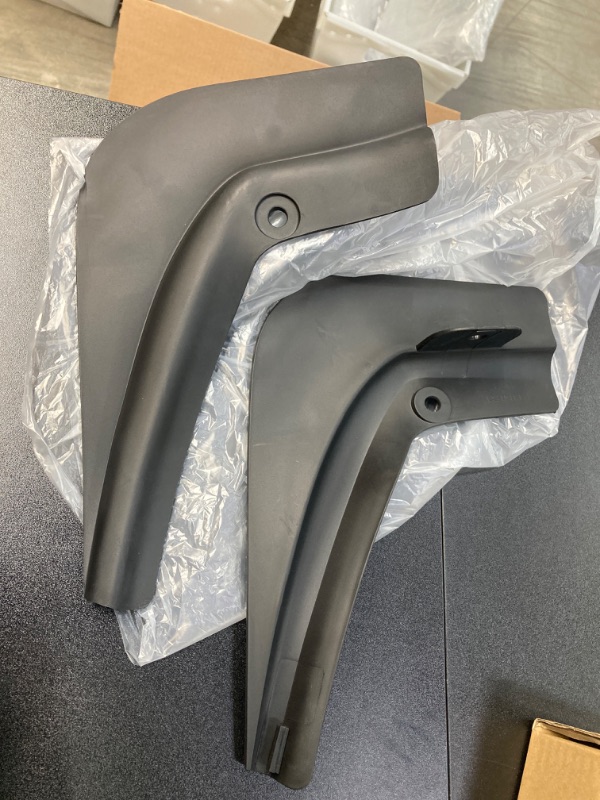 Photo 4 of Jawjut Mud Flaps, Compatible with Tesla Model 3,Splash Guard Accessories, No Drilling Required, Black